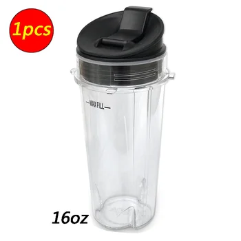 

1 pcs Nutri Ninja 16-Ounce Cup with Sip N Seal Lidsfor Blenders Durable Good Seal Ring Keep Fresh Sport Plastic Bottle Parts