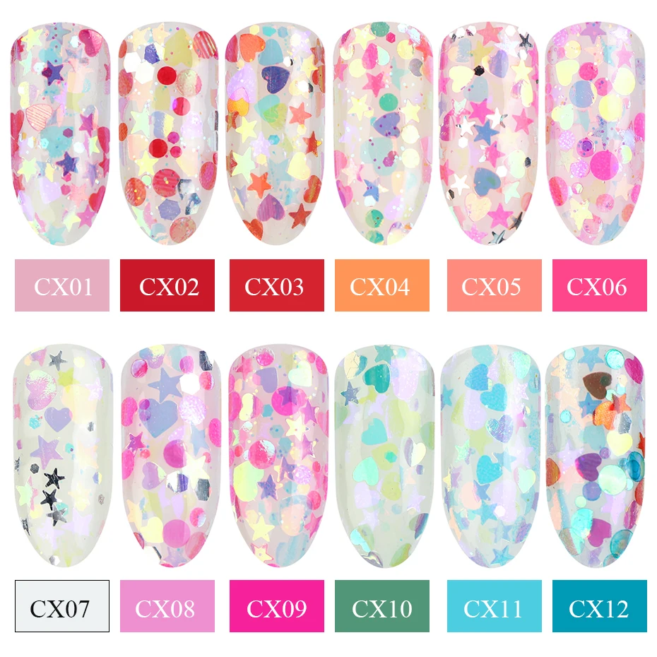 Неоновые Блестки для фотографий разноцветные маникюра 1 шт. | Красота и здоровье