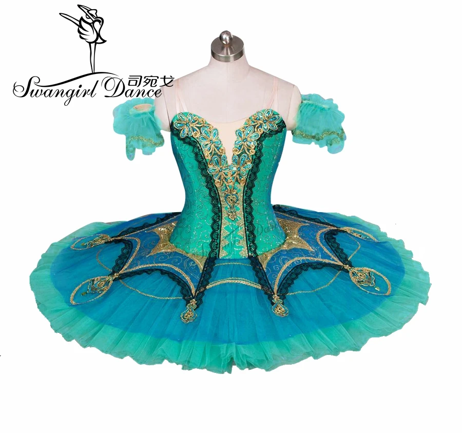 Adult green  nutcracker Ballet Tutu Professional Classical Ballet Tutus for perfomance tutu ballet pancake costumes BT9029