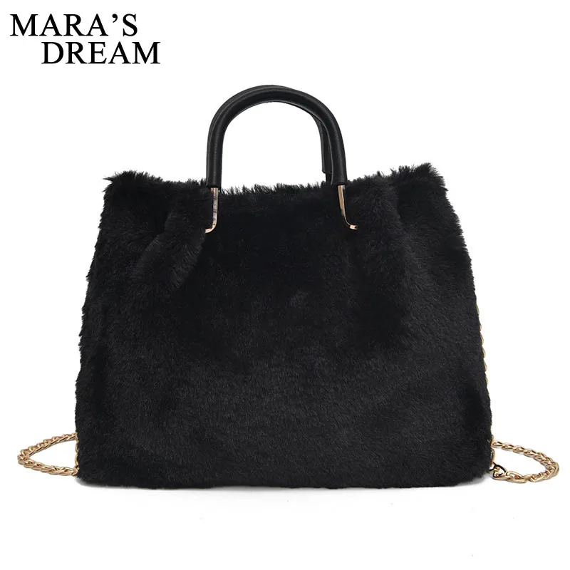 

Mara's Dream 2019 New Small Bag Tide Korean Version of The Wild Messenger Chain Single Shoulder Portable Fur Bag