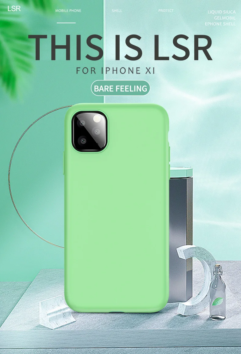 Жидкий силиконовый чехол для телефона iPhone 11 Pro X XR XS Max мягкий цвет задняя крышка для iPhone 6 6s 7 8 Plus
