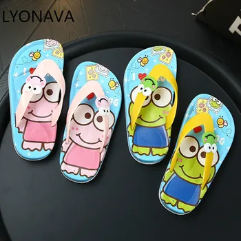 

LYONAVA Baby Girls Slippers Teenager Casual Kids Flip Flops Home Slipper Teen Swimming Pool Casual Funny Shoes Beach Sandals