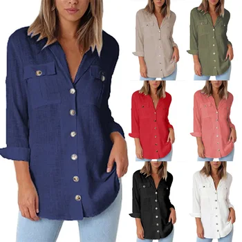 

New 2020 Spring Summer Women Casual Blouse Shirt Top