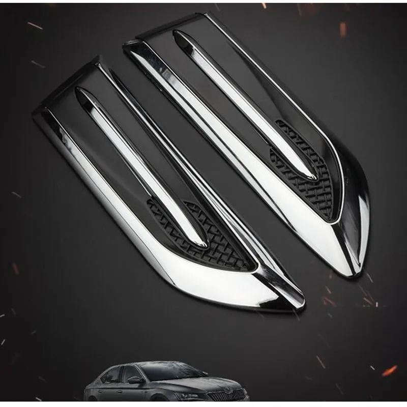 

Shark Simulation Outlet Vents Hood Decoration Vents Intake Air Car Modification Car Stickers For Car Auto Exterior Accessory