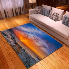 Скандинавский 3D пейзажный ковер и ковер коврик для гостиной спальни коврики домашние декоративные мягкие фланелевые Противоскользящие коврики для гостиной