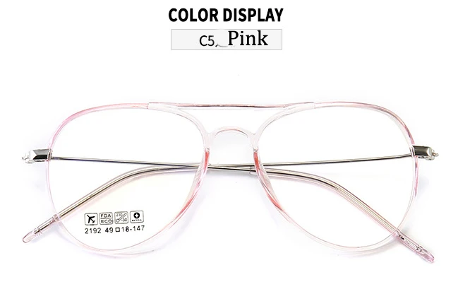 Feishini, корейские поддельные очки, оправа, женские, оптические, Ретро стиль, дизайн, очки TR90, оправа, мужские очки, прозрачные, пластиковые, титановые - Цвет оправы: PGJ140 pink