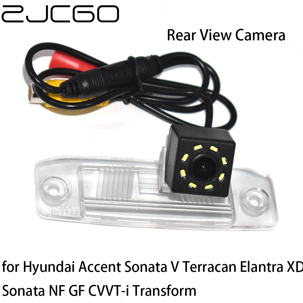 ZJCGO Car Rear View Reverse Back Up Parking Camera For Hyundai Accent Sonata V Terracan Elantra XD Sonata NF GF CVVT-i Transform