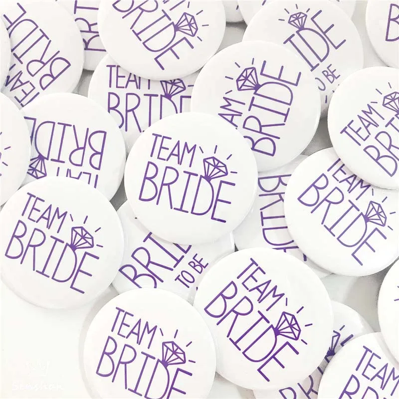 1Pcs Hen Party Bride Badge Decoration Team Bride Bridal Shower Party Decoration Supplies (4)