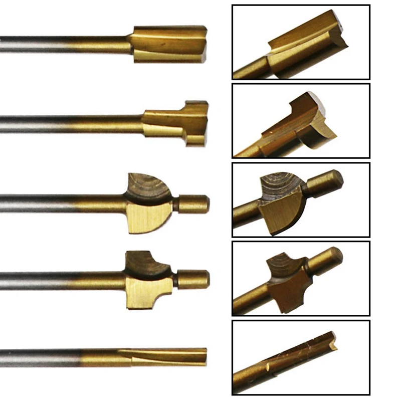 ABUI-10 шт. набор коробка 3 мм Hss титановые фрезы резец по дереву подходит роторный инструмент гравировальный станок нож заточка слот