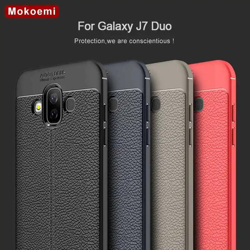 Чехол Mokoemi с узором Личи Ударопрочный Мягкий 5," для samsung Galaxy J7 Duo чехол для samsung Galaxy J7 Duo чехол для сотового телефона