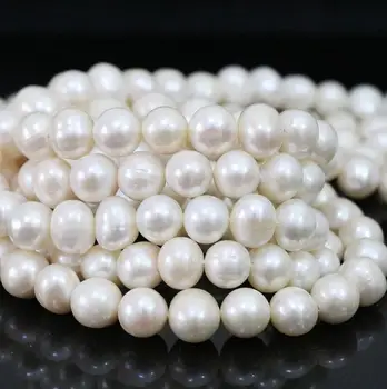 

Free Shipping LONG 100''7-8MM REAL SOUTH SEA WHITE PEARL NECKLACE 14K