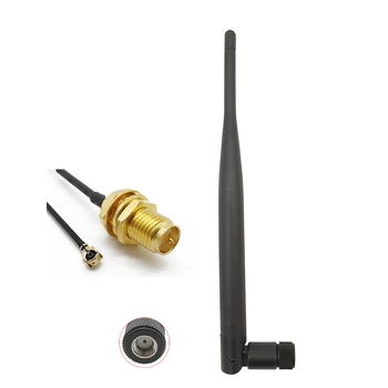 

ALLISHOP 30Pcs 5dBi 868 MHz RP-SMA Male Wireless Antenna RP SMA Male Radio Receivers Antenna+15cm RP SMA Female to IPX Cable