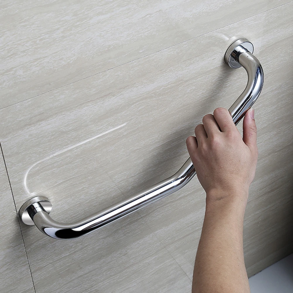 

Bathroom Stainless Steel Handrails The Elderly Anti-skid Armrest Bathroom Tub Toilet Handrail Grab Bar Shower Safety Handle