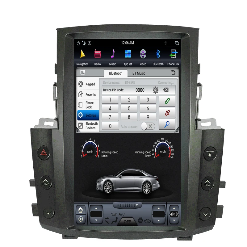 Perfect NAVITOPIA 12.1inch Vertical Screen Tesla Android 7.1 Car GPS Navigation for Lexus LX570 Car DVD Multimedia Player 7