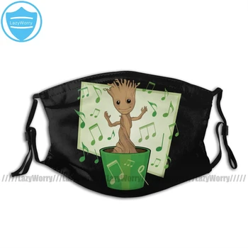 

Guardians Of The Galaxy Mouth Face Mask Guardians Of The Galaxy Dancing Groot Facial Mask Kawai Cool with 2 Filters for Adult
