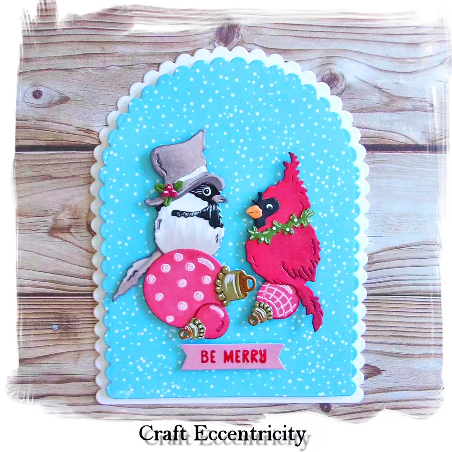 New 2 Cardinal Birds Cutting Dies Lucky Decoration Ball Red Bird Metal Stencil Per Fai Da Te Scrapbooking Card Craft