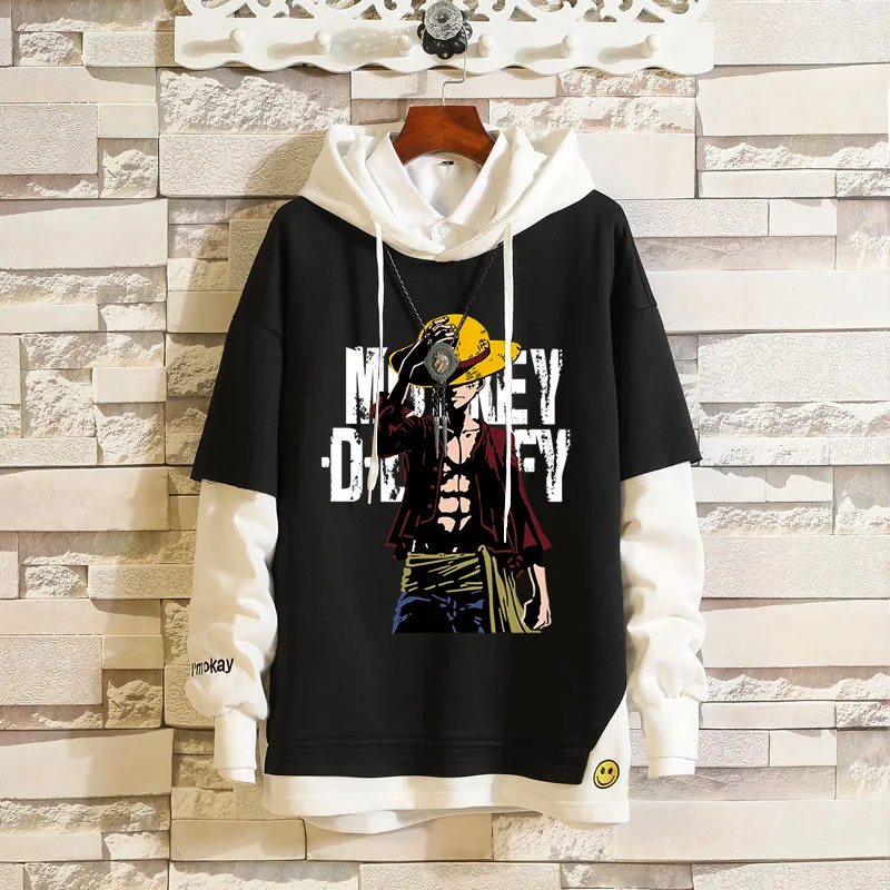 One Piece Luffy Cosplay Hoodies Roronoa Zoro Sweatshirt Patch Hooded Sweater Chopper Adult Unisex Spring and Autumn Costume0 (5)