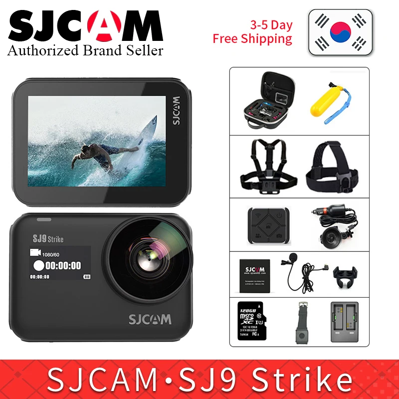 

SJCAM SJ9 Series SJ9 Strike / Max GYRO/EIS 10m Body Waterproof 4K Action Camera Live Streaming 2.4G Wifi Sports Video DVR Camera