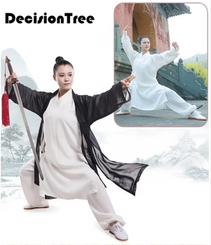 

2019 jiu jitsu wushu kung fu uniform tai chi suit chinese style Martial arts performance suit Leisure shawls for men and women