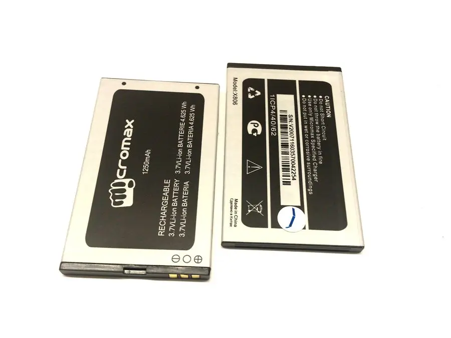 Micromax X806 - Аккумулятор 1250mAh 4 625Wh 3 7V Оригинал | Мобильные телефоны и аксессуары