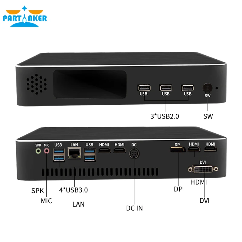  Mini Gaming PC I7 8700 i5 9400F i3 9100F GTX1050TI 4G Nvidia GPU Win10 Pro Barebone Nettop Linux De