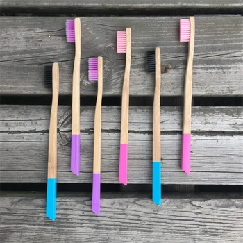 

Natural Manual Color Toothbrush New Extra Soft Compact Bristle Toothbrush Eco Friendly Brushes Oral Cleaning Care Tools