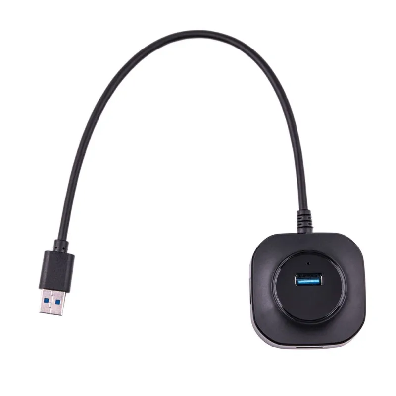 4-портовый USB Hub безопасные док-станция USB 3,0 концентратор ABS защищен от воздействия окружающей среды, Материал Разветвитель USB для компьютера, ноутбука, компьютера