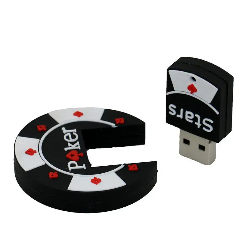 Классический набор для покера в мультяшном стиле, чипы, Usb флеш-накопитель 256 GB, флеш-диск 2,0, 16 GB, флеш-накопитель 32 GB, 4 GB, 8 GB, флешка 64G, 128G, флеш-карта памяти
