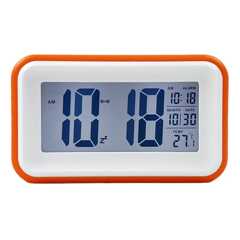 

Bedside Wake Up Digital Led Clock Night Lights for Kids Rooms Creative Cute Mini Small Alarm Clock Cartoon Temperature Smart B