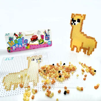 

Hama Beads 5mm Alpaca pattern 3d Educational Kids Diy Toys Fuse Beads Pegboard Sheets Ironing Paper Juguetes Toys For Children