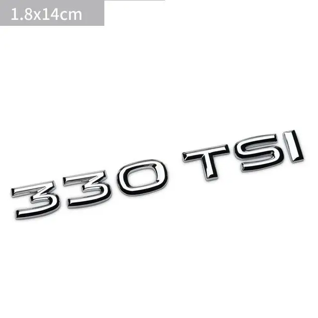Metal Car Letters 330 380 TSI 530 V6 Sticker Emblem Badge - Название цвета: 3