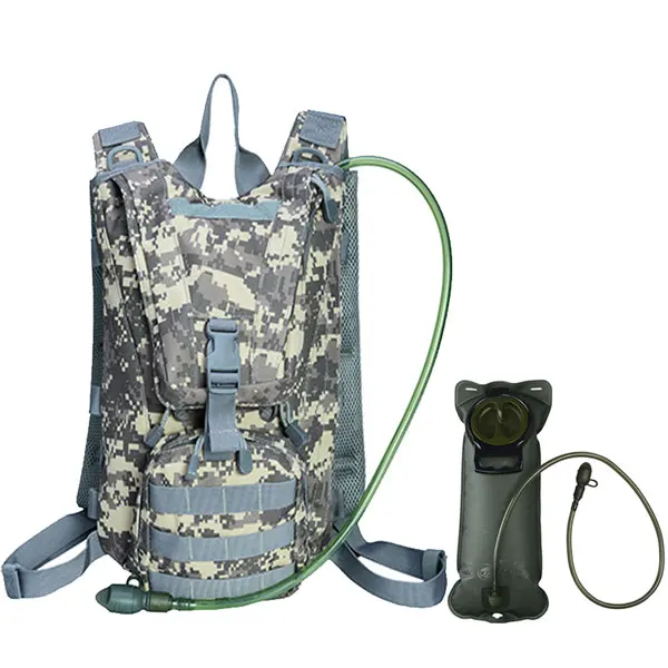 ACU and water bag Военный тактический рюкзак сумка для воды Водонепроницаемый уличный гидрационный рюкзак армии восхождение Пеший туризм для верховой езды кемпинг спальный мешок с мочевого пузыря - Цвет: ACU and water bag
