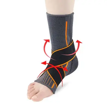 3D Weven Elastische Enkelbrace Compressie Ondersteuning Mouw Fitness Sport Hak Protector Met Elastische Band Pijnbestrijding Herstel
