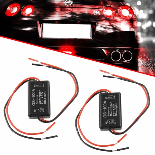 2pcs 24W контроллер вспышки модуль мигалки для Светодиодный светильник тормоза задний стоп-светильник(12-30 V