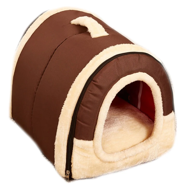 cheap TOP! Pet Bed Puppy Kennel Sofa Bed Pet Pad Cat House Cat Sleeping Bag Warm Nest Teddy Kennel