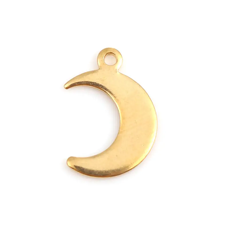 Подвески из нержавеющей стали в виде полумесяца золотые подвески для модных
