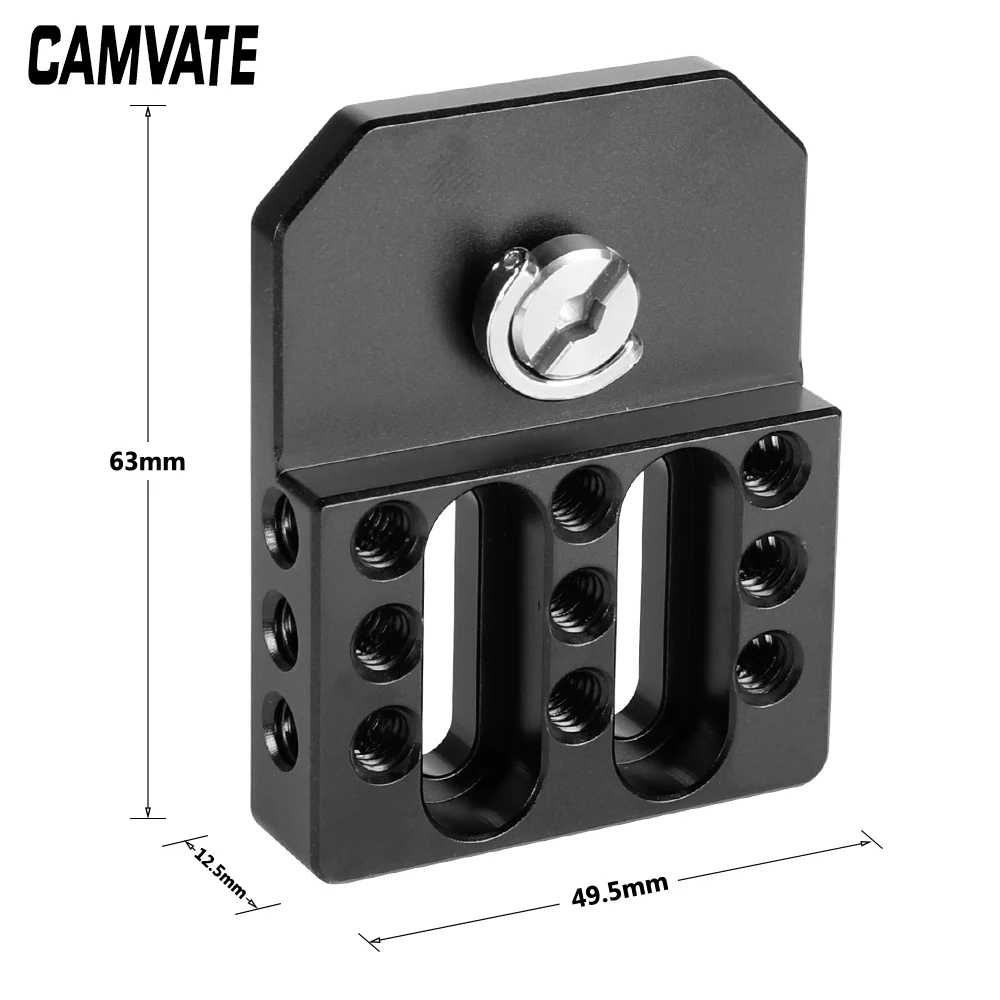 Универсальная верхняя/Нижняя пластина CAMVATE с несколькими нитями 1/4 20 для