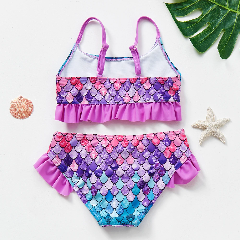 2~10Y Toddler Baby Girls Two pieces Swimsuit Girls swimwear Kids Bikini set Kids Beachwear children swimsuit