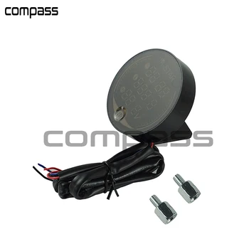 

Waterproof Night Vision Motorcycle Meter LED Digital Display Voltmeter Voltage Volt Temperature Gauge Time 3 in 1