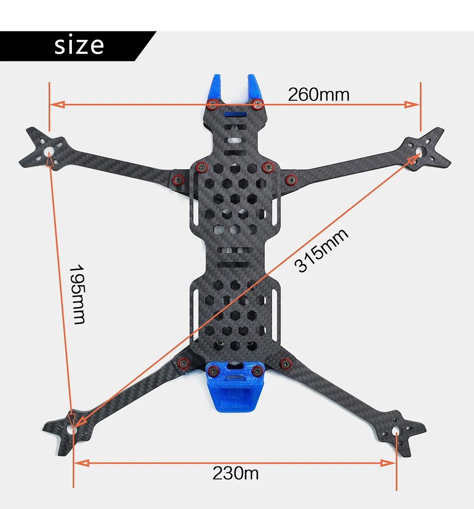 GEPRC Крокодил 7 GEP-LC7-1080P рамка 7 дюймов 315 мм SPAN PRO F4 BL32 50A башня 1080P Runcam Сплит 2S длинный Rang FPV RC гоночный Дрон