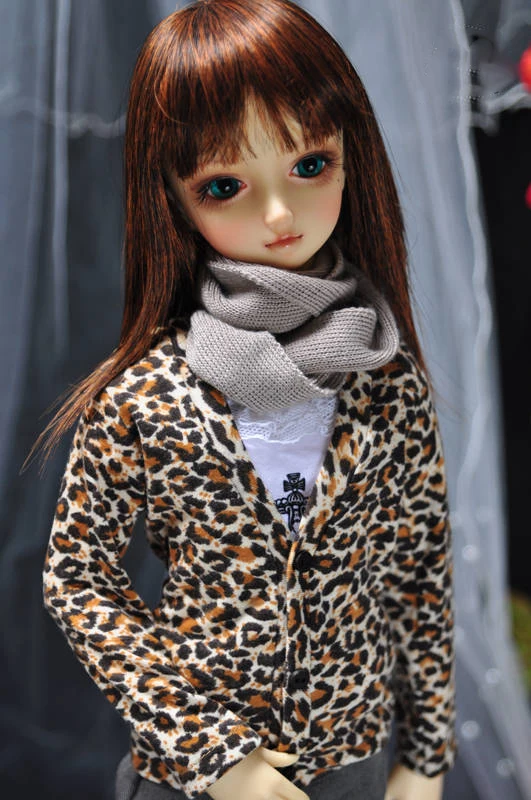 1/6 1/4 1/3 BJD Одежда для кукол леопардовый кардиган для BJD/SD аксессуары SSDF ID72 uncle. В комплект не входят кукла, обувь, парик и другие A0936