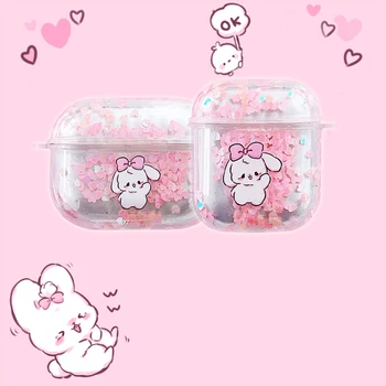 

Liquid Glitter Case for Airpods Pro Airpod Earphone Cover Apple Headphone Luxury Cute Cases for Air Pods 2 1 Fundas Coque Funda