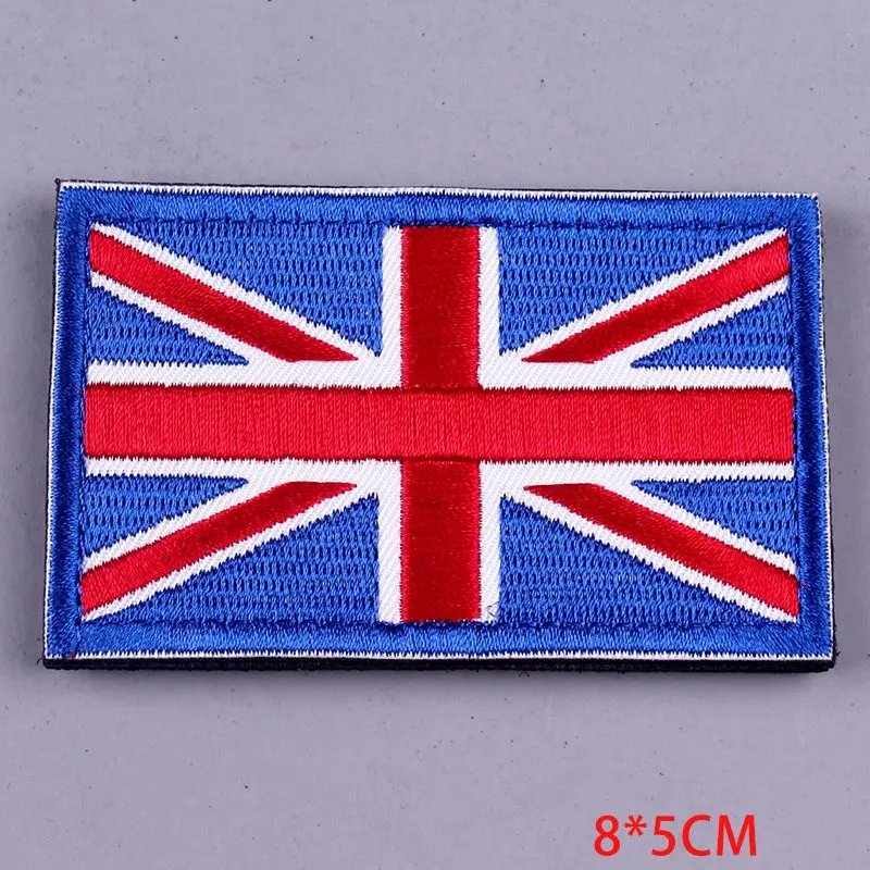 Prajna Hook&Loop Tactical Patches Armband Embroidered Army Badge For Clothing Bag Military Country Flag Hook Loop Applique DIY F