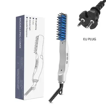 

Men'S Straight Hair Comb LCD Multi-Function Hair Comb Beard Style Comb Does Not Hurt Hair Straightener