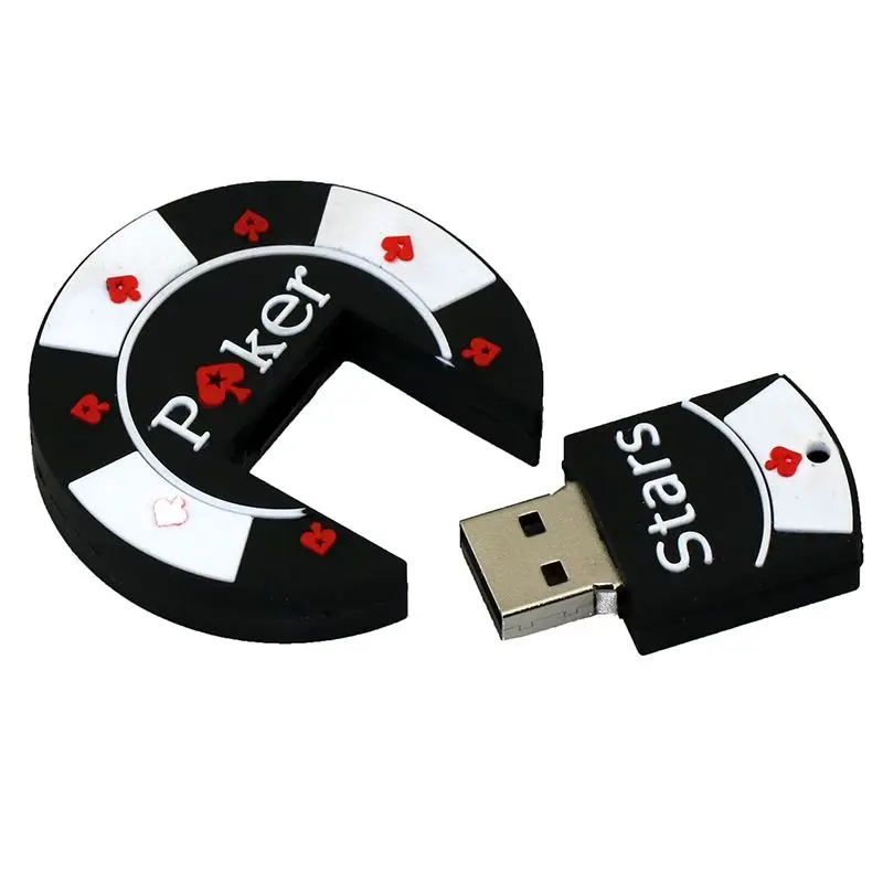 Классический набор для покера в мультяшном стиле, чипы, Usb флеш-накопитель 256 GB, флеш-диск 2,0, 16 GB, флеш-накопитель 32 GB, 4 GB, 8 GB, флешка 64G, 128G, флеш-карта памяти