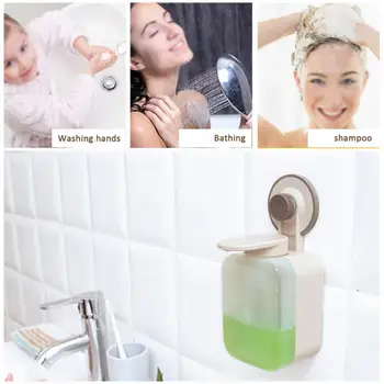 

Auto-Liquid Soap Dispenser Wall Mount Bathroom Accessories Plastic Detergent Shampoo Dispensers Double Hand Kitchen Soap Bottle
