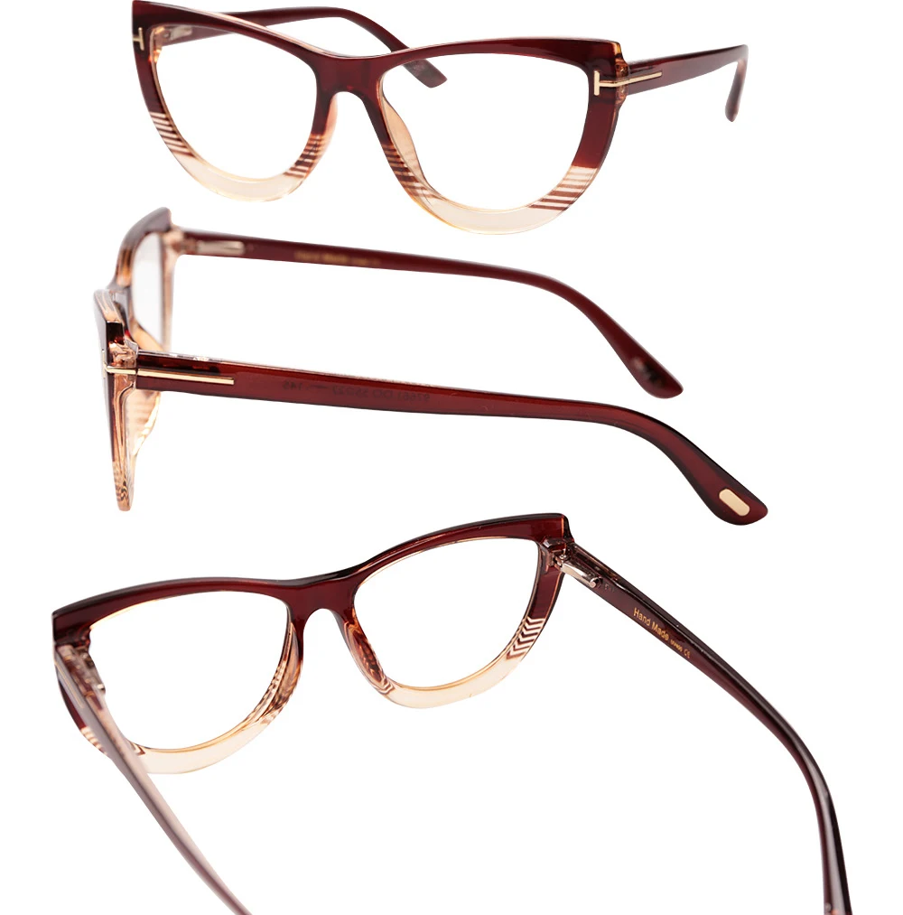 SOOLALA негабаритных очки для глаз кошки рамки женские весенние петли прозрачные линзы женские Близорукость Оптические Компьютерные прозрачные очки