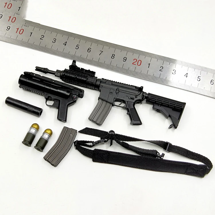 

1/6 M4 Weapon Gun Set Models for 12''Figures Bodies Accessories