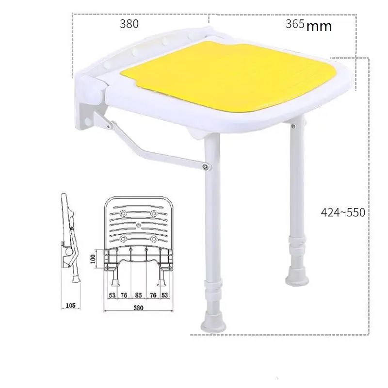 Idoso сиденье мебель для дома Marche Pied Salle De Bain Ev Мобильная ванна для ног табурет Ducha душ Escalon Plegable табурет для ванной комнаты - Цвет: Number 4