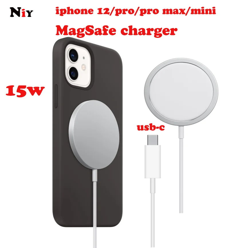 

Magnetic Magsafe charger pad 15W fast wireless charger for iPhone 12 A2400/A2404/A2408/A2412 for new iPhone 12 Pro Max 12 Mini